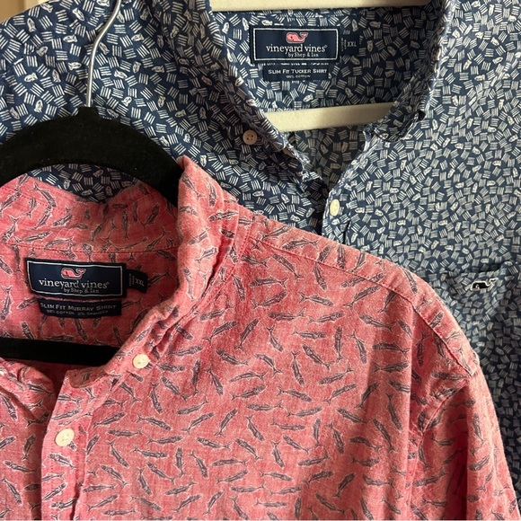 2- Vineyard Vines Men’s XXL Slim Fit Murray & Tucker Shirt Bundle - Picture 9 of 14